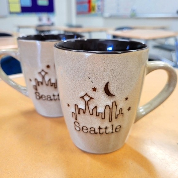 SNCO ☕SET of 2 "Seattle Coffee Capital Of The World" Mugs [NWT] - Picture 5 of 11